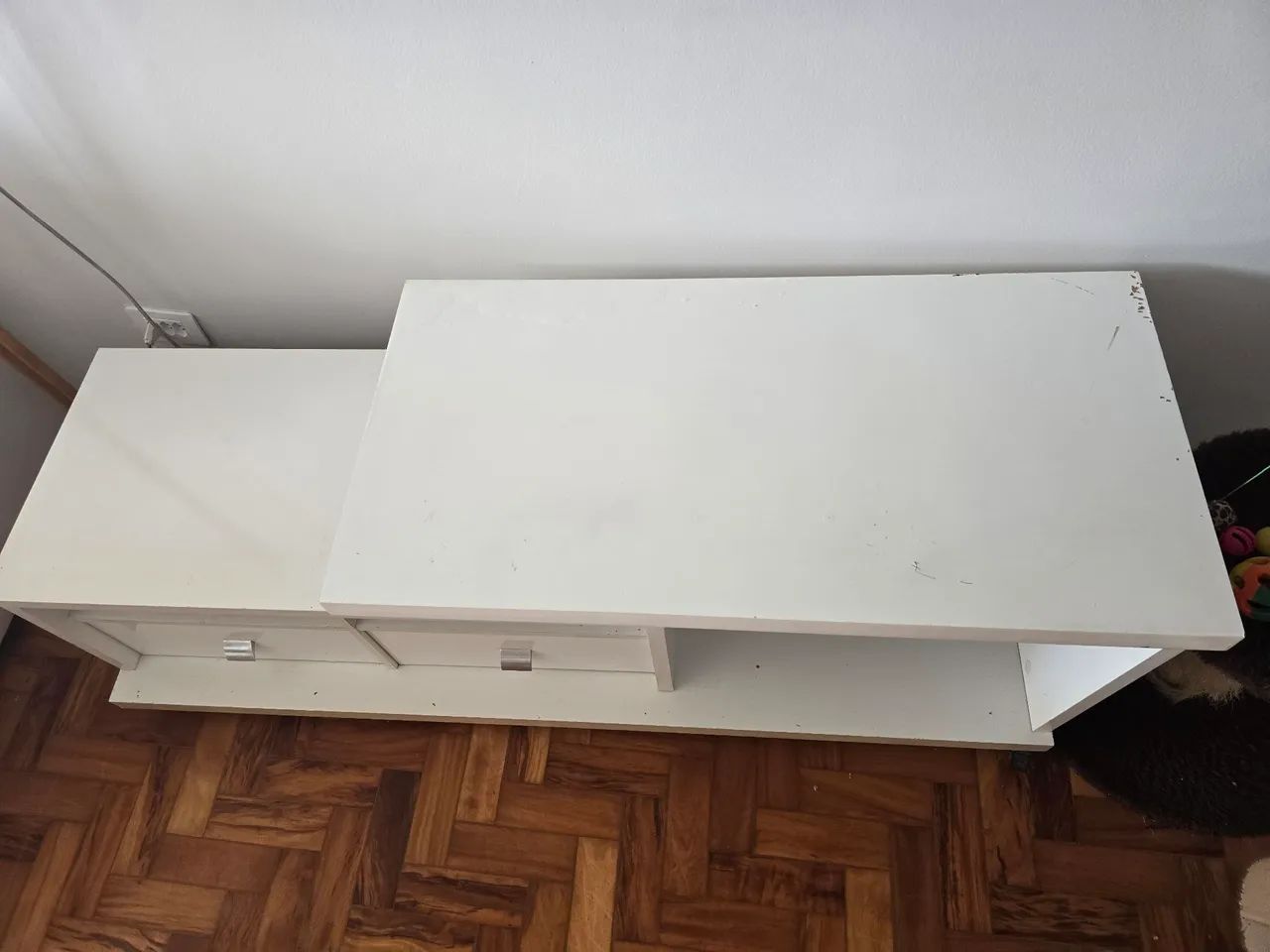 Rack branco com duas gavetas - Foto 2