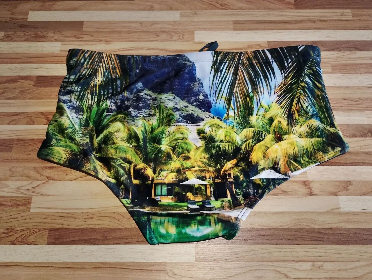 Sunga Colcci Estampada Coqueiros - Tam M  - Foto 2