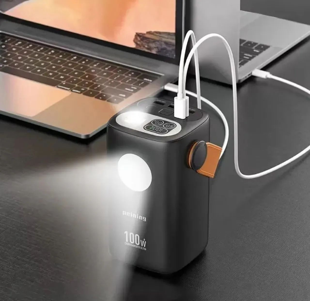 Power bank 60 mil mah Peining turbo starlink bateria portátil WUP-1027 - Foto 5