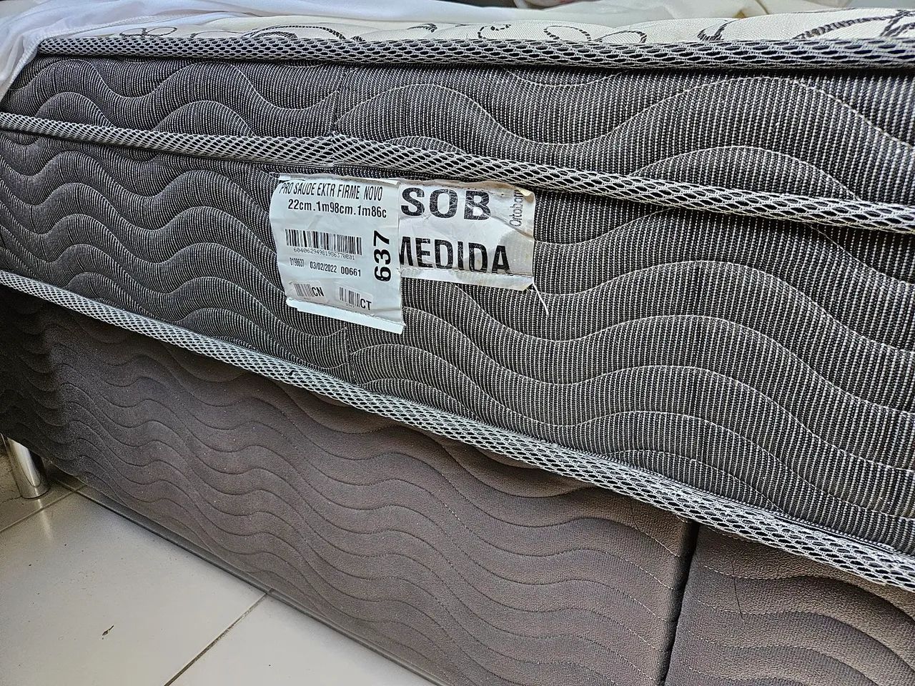 Cama com colchao Ortobom King Size + base - Foto 2