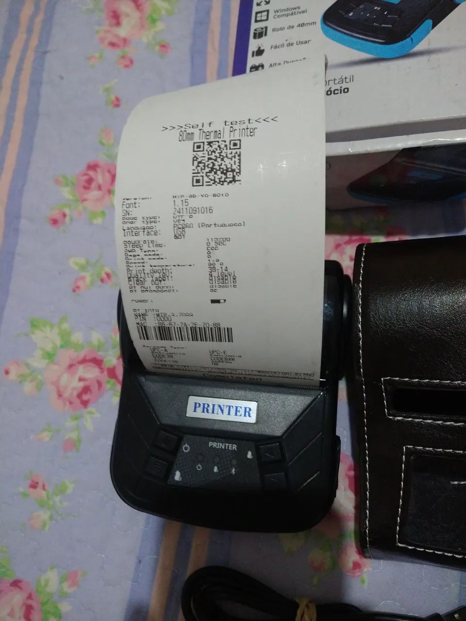 Mini Impressora Térmica Bluetooth MTP-GL3 Zerado  - Foto 2