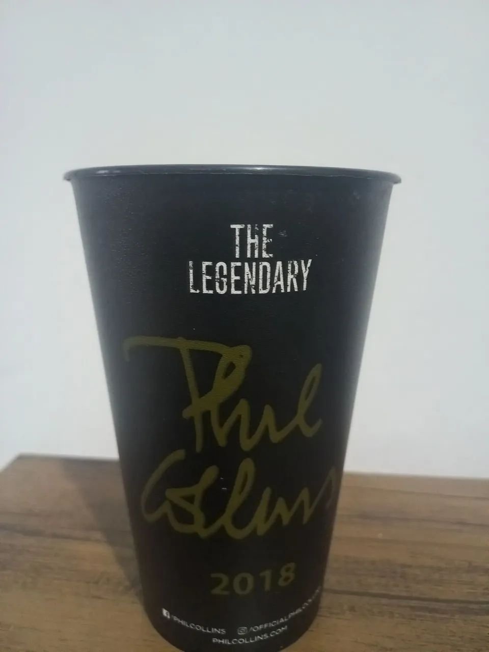 Phill Collins - copo colecionável do show de 2018