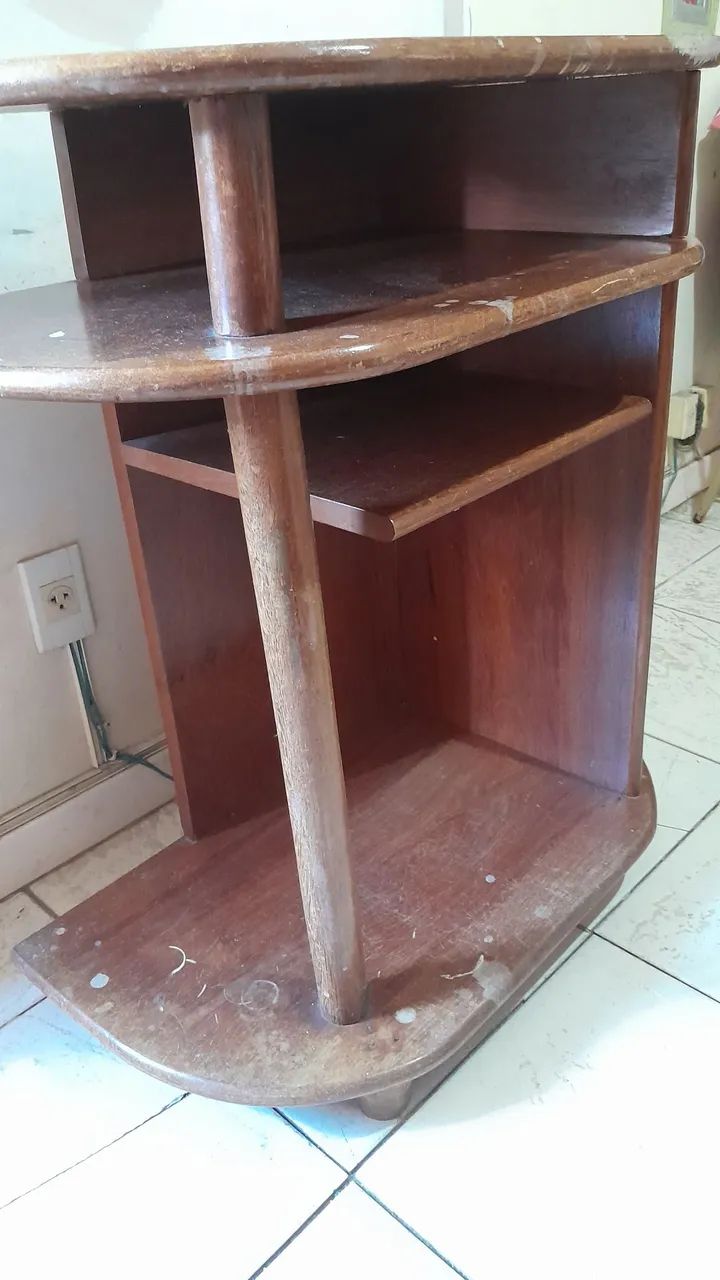 Rack de madeira para tv