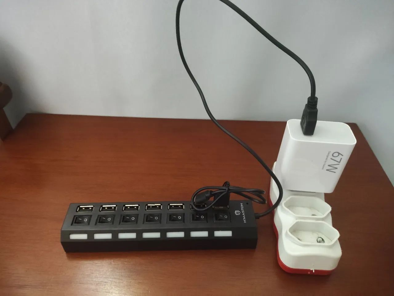 Divisor USB 2.0 de 7 portas adaptar com comutadores individuais  - Foto 3