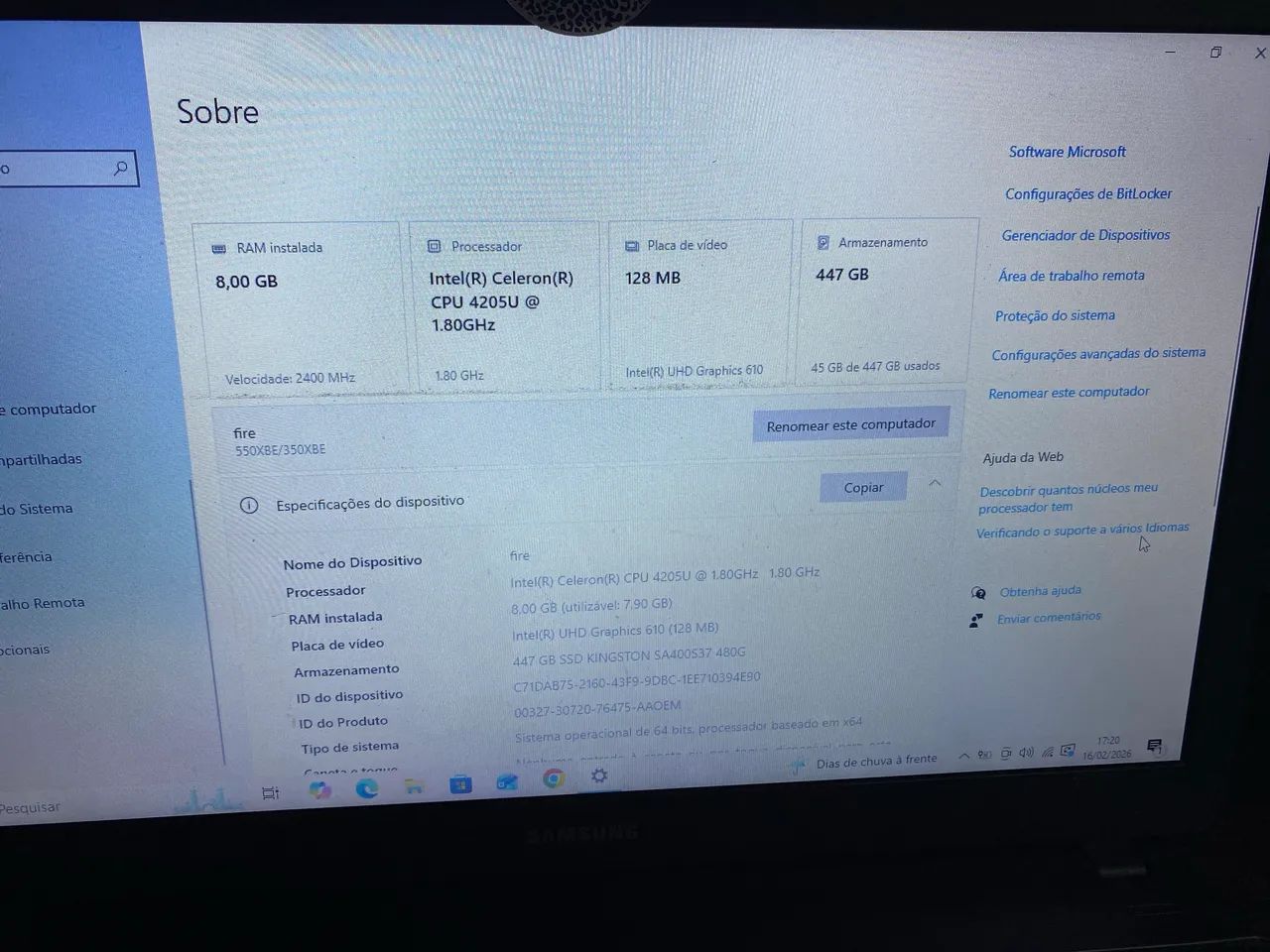 Notebook samsung celero - Foto 3