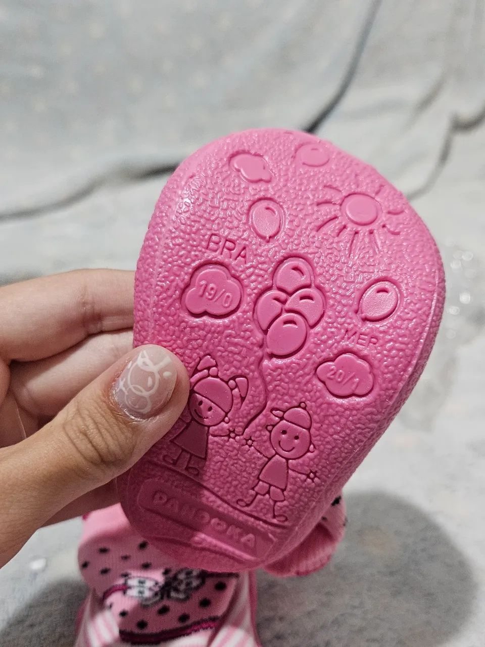 Meia Infantil Menina Bebê Sola Antiderrapante Macia Leve Confortável Dia Dia - Foto 3