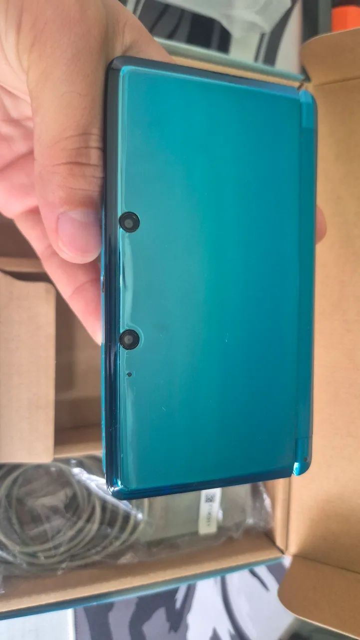 Nintendo 3ds Aqua Blue com base na Caixa - Foto 3