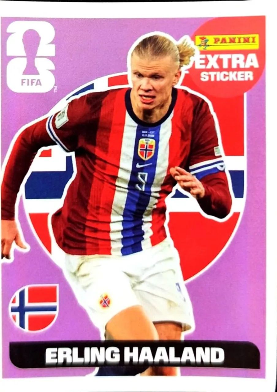 Figurinha da copa Erling Haaland