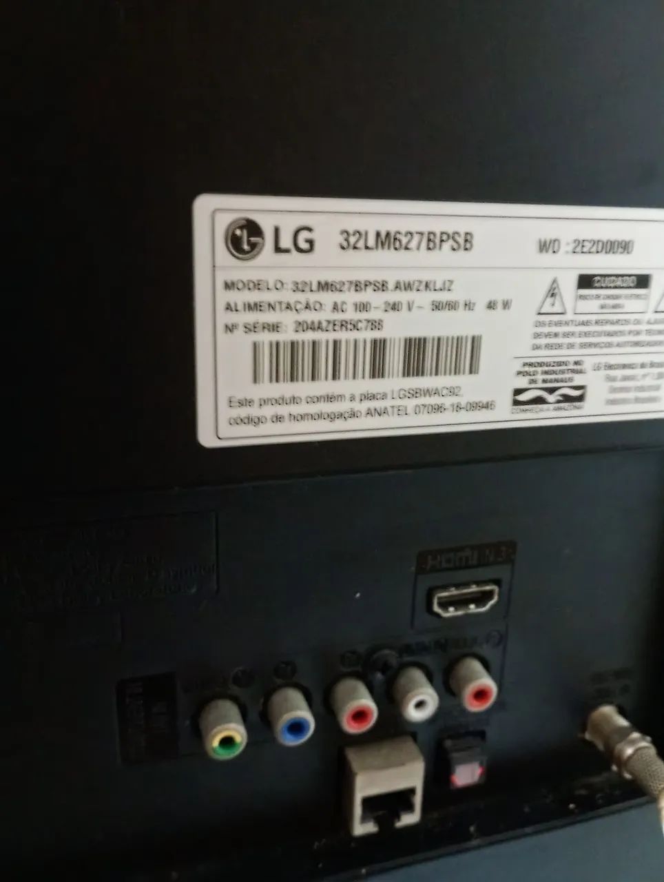 Tv LG 32polegadas original c controle remoto - Foto 4