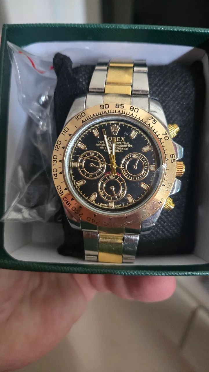 Relógio Rolex em aço inoxidável 