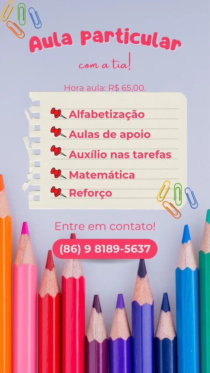 Professora particular.