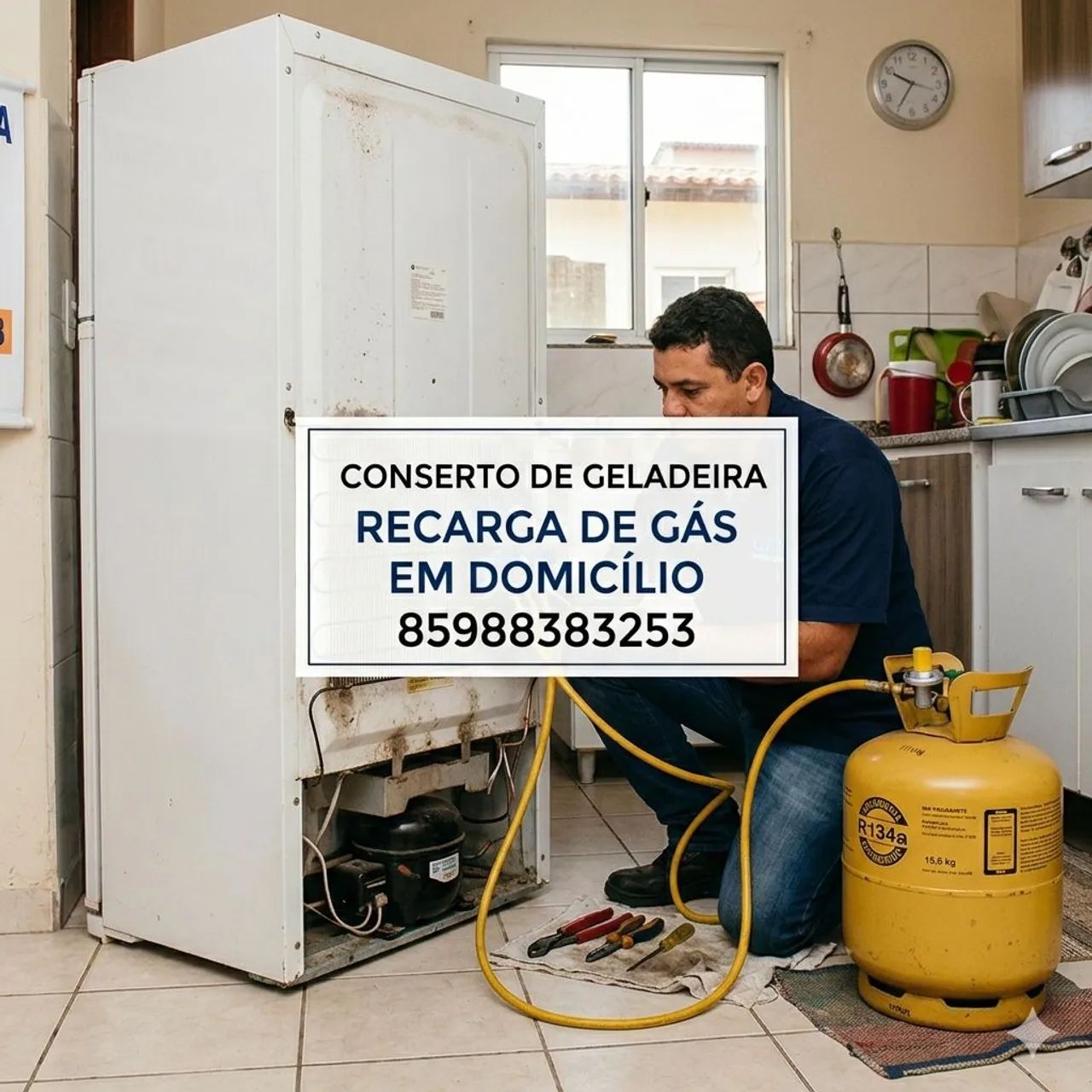 Conserto de geladeira frosfree e convencional domicílio 