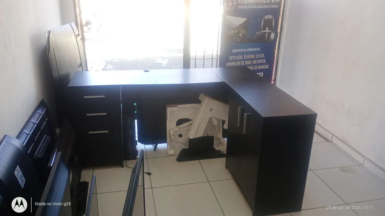 Mesa de escritório+cadeira