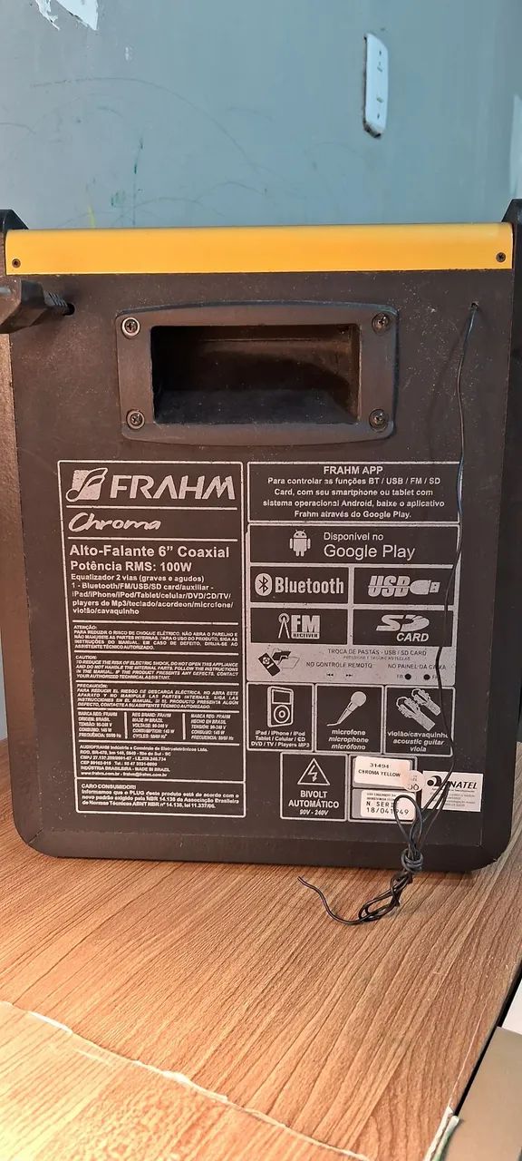 Caixa ativa multiuso Frahm 100w RMS - Foto 5