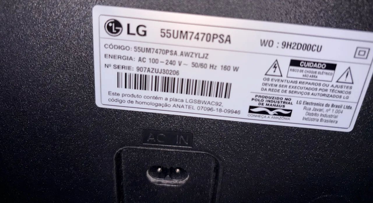 Smart tv LG 55 polegadas com defeito  - Foto 2