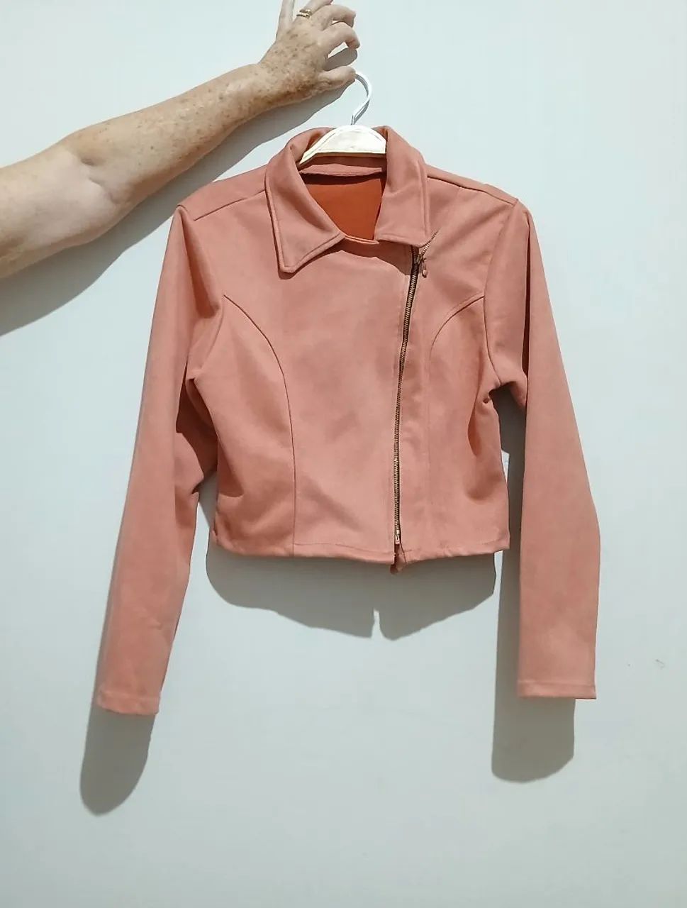 Jaqueta rosa salmão 