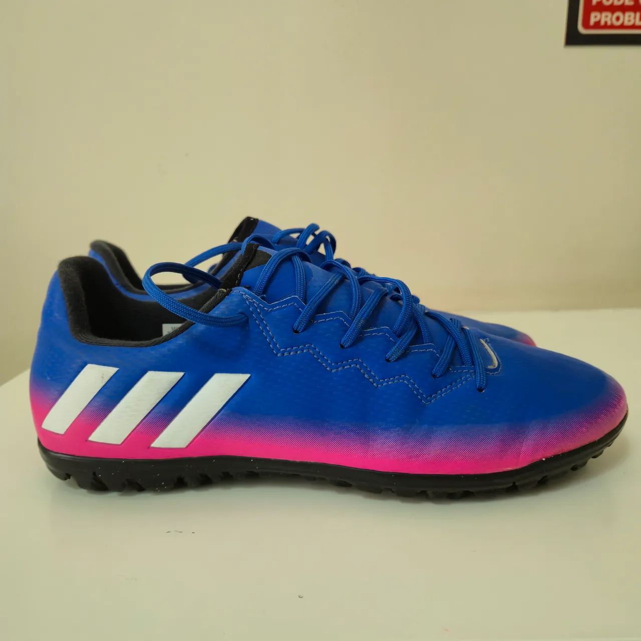 Chuteira Adidas - Original | De Trava Suíça | Cor Azul - Calçados