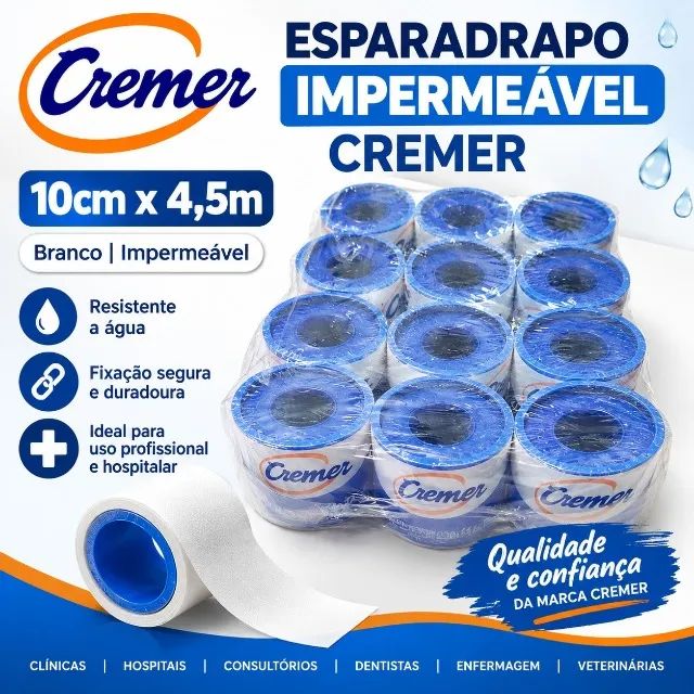 ESPARADRAPO IMPERMEÁVEL  - 10cm x 4,5m