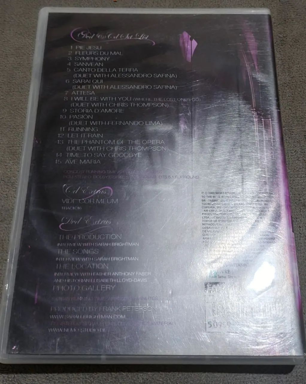 DVD SARAH BRIGHTMAN - SYMPHONY LIVE IN VIENNA (DVD ORIGINAL) - Foto 4