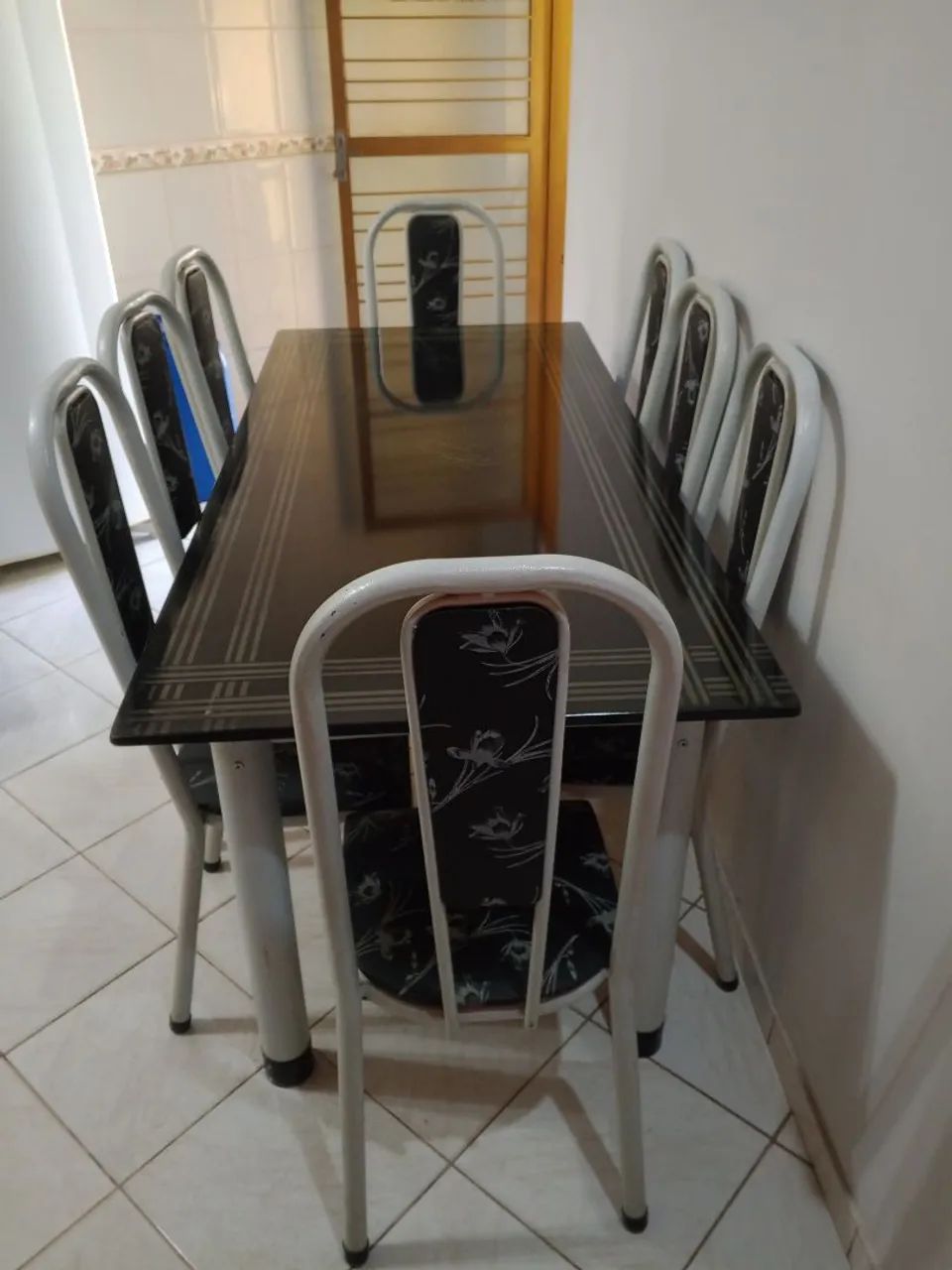 Mesa tubular 8 cadeiras  - Foto 4