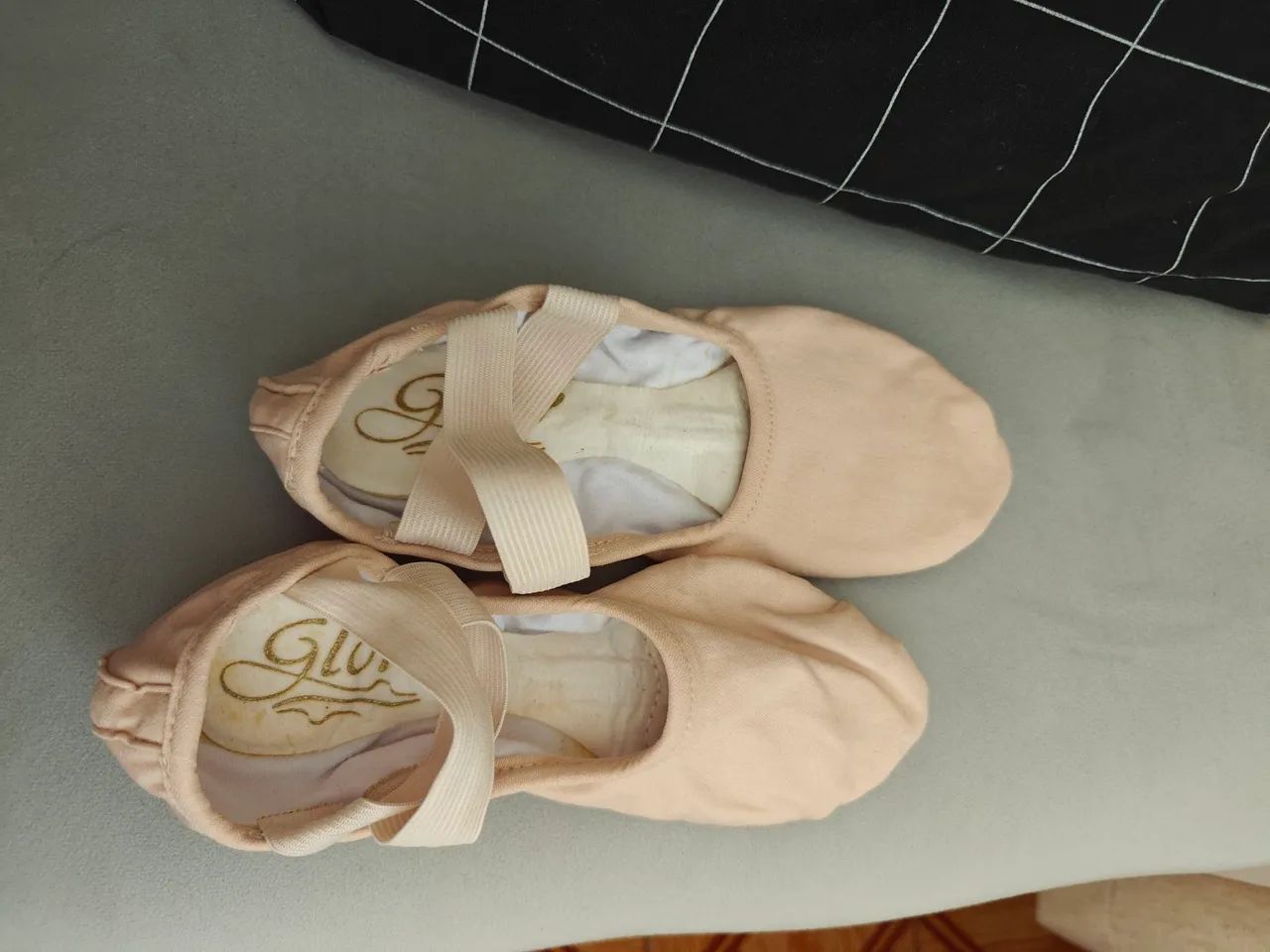 Sapatilha de ballet cor rosa clara