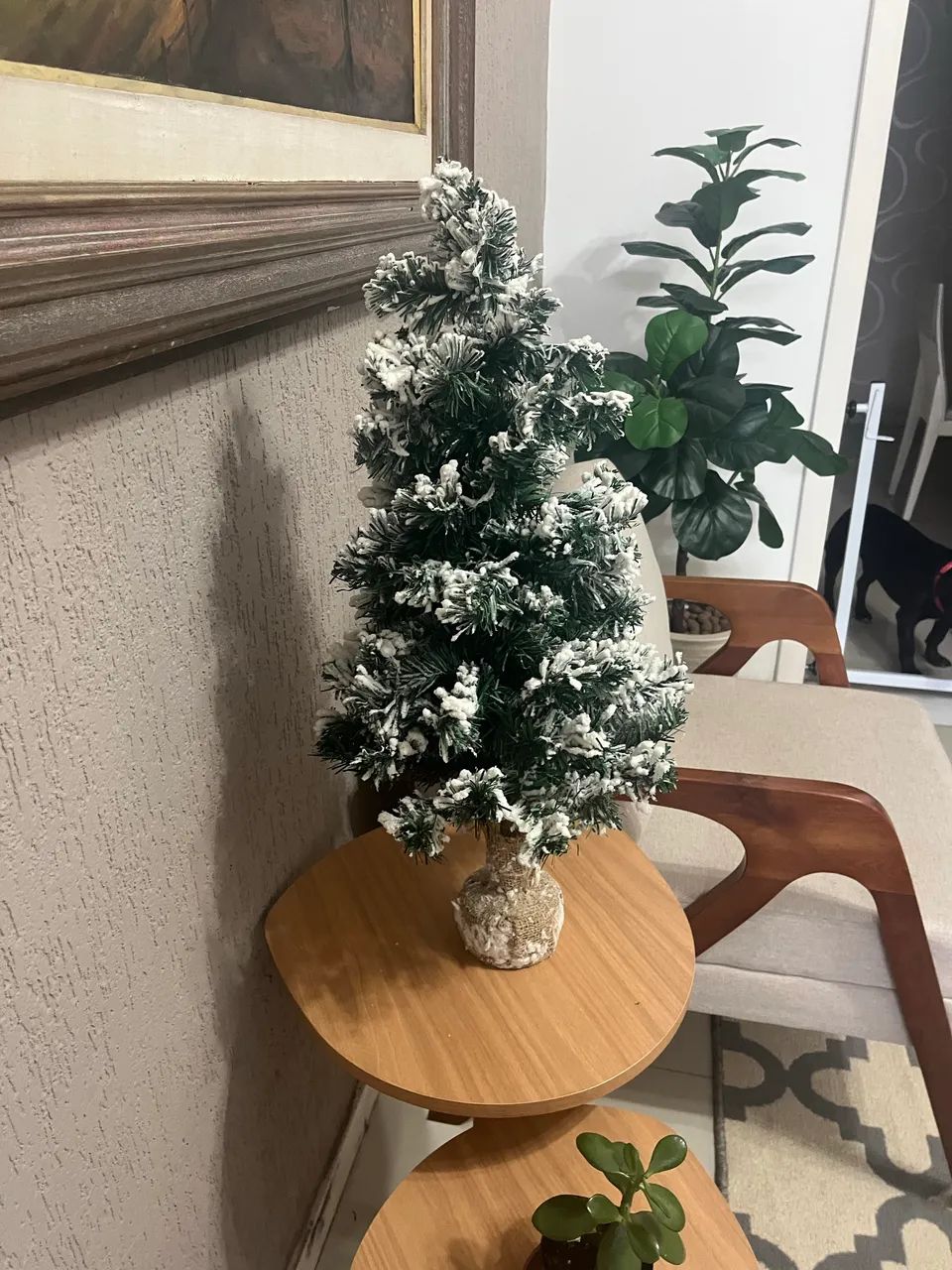 Árvore de Natal neve