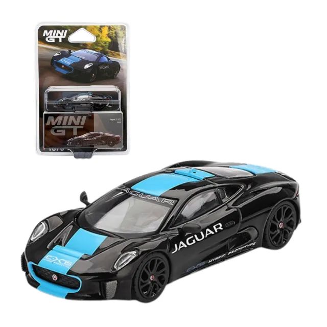 MINI GT 1070 - Jaguar C-X75 Black MINIATURA 1/64 DIECAST - Hobbies