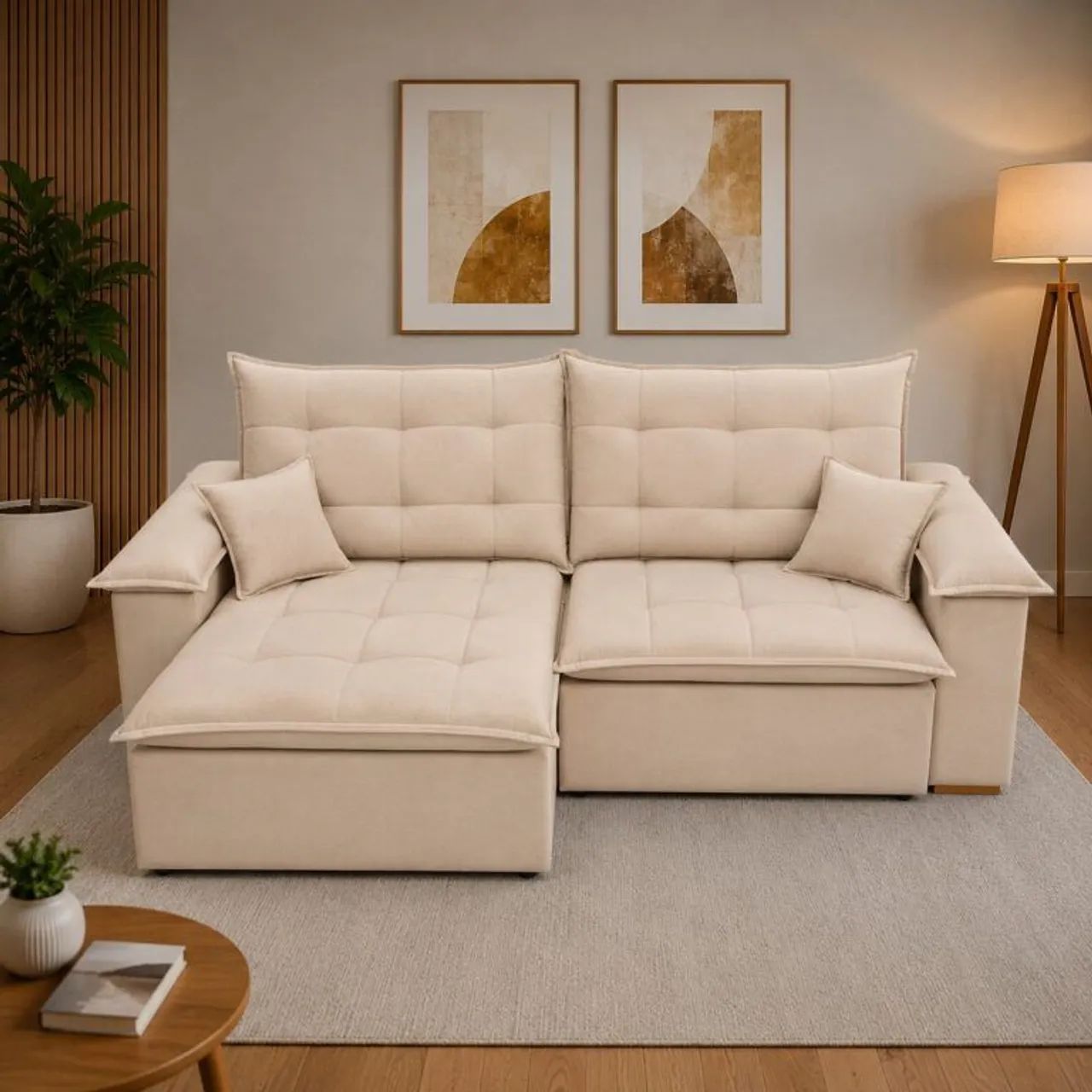 Sofa Retrátil e Reclinável Níger 2.50m - Entrega Rápida  - Foto 2