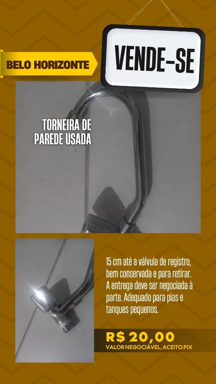 Torneira de parede - Foto 2