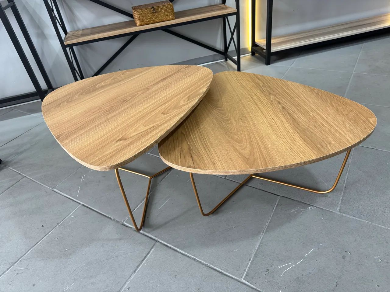 Conjunto Mesas de Centro Duo Gold  - Foto 4