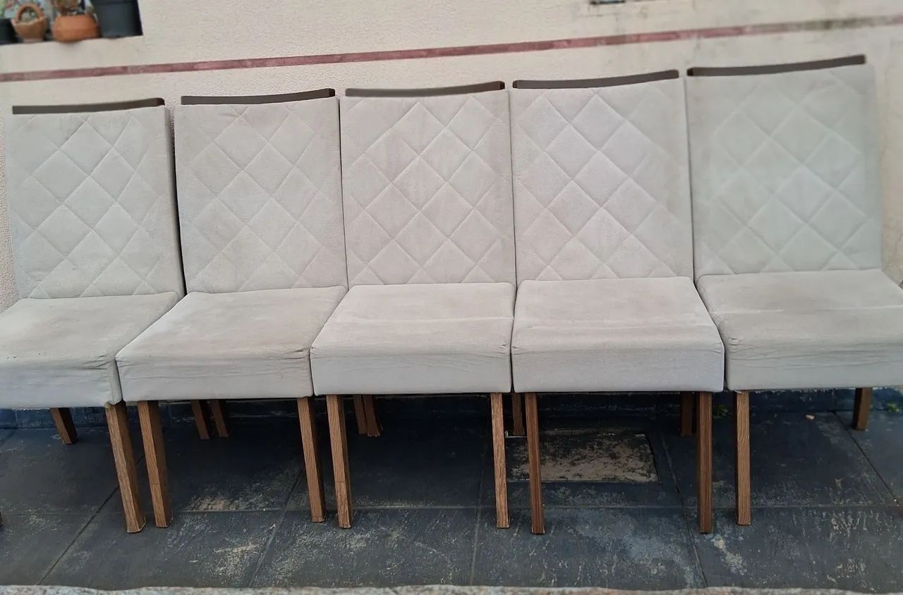 Vendo 6 cadeiras estofadas. - Foto 2