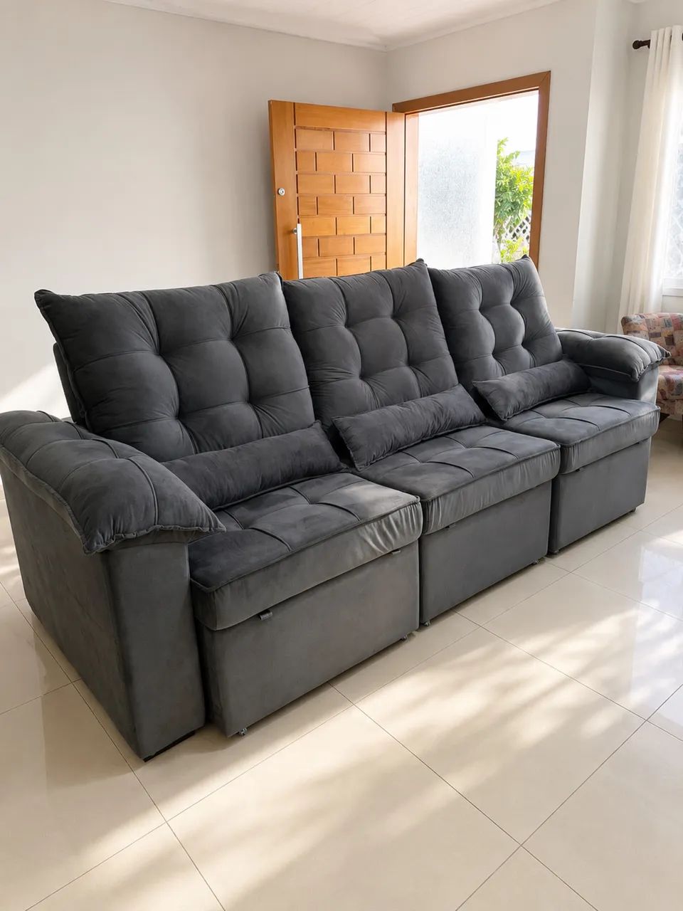 SOFÁ INFINITY RETRÁTIL E RECLINÁVEL - LARGURA 2.90CM - Foto 2