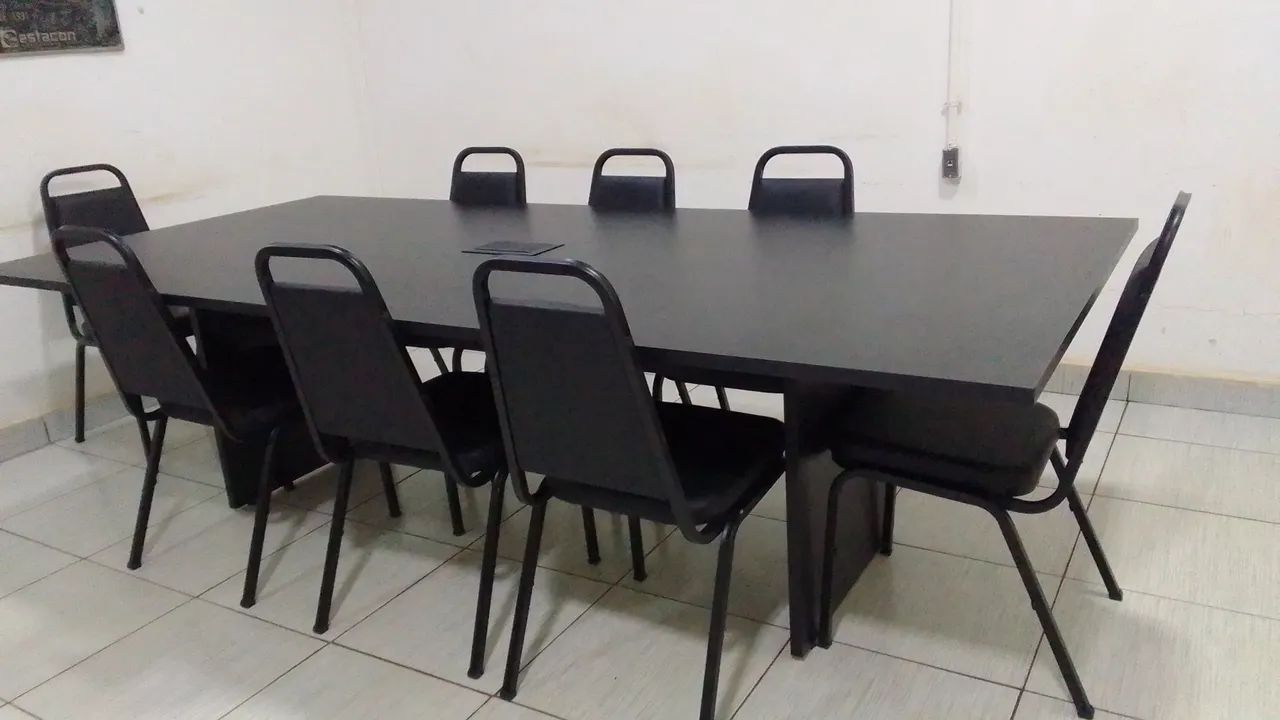 Cadeira com encosto e assento estofado  - Foto 3