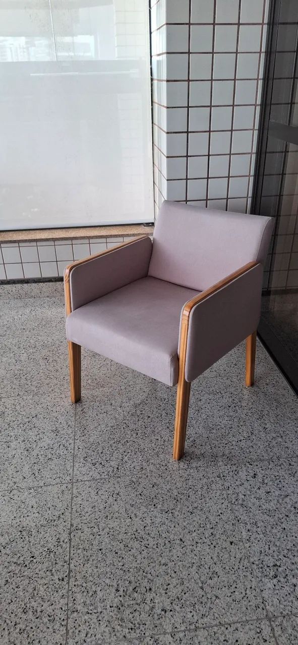 Poltrona Para Sala Arpoador Cinza Claro Oppa Design - Foto 5