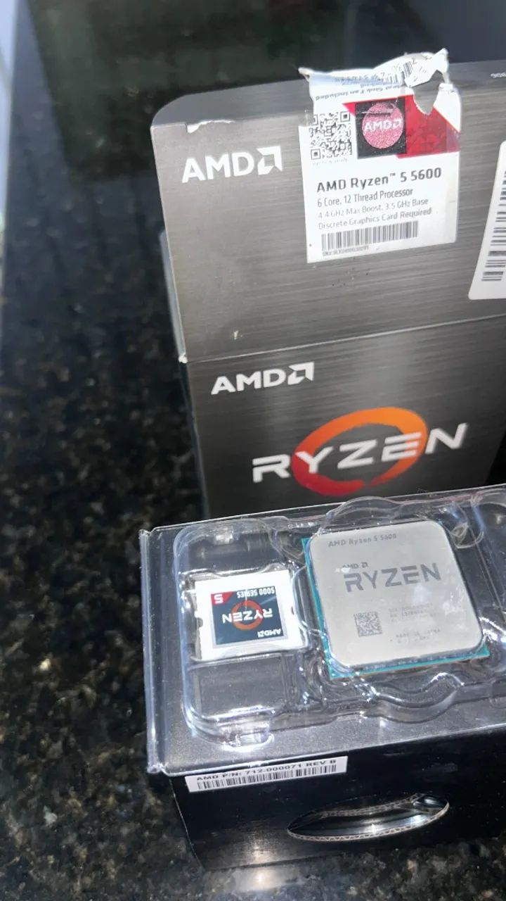 Processador Ryzen 5 5600 3.5GHz (TURBO 4.4GHz) 32MB CACHE AM4 - Foto 2