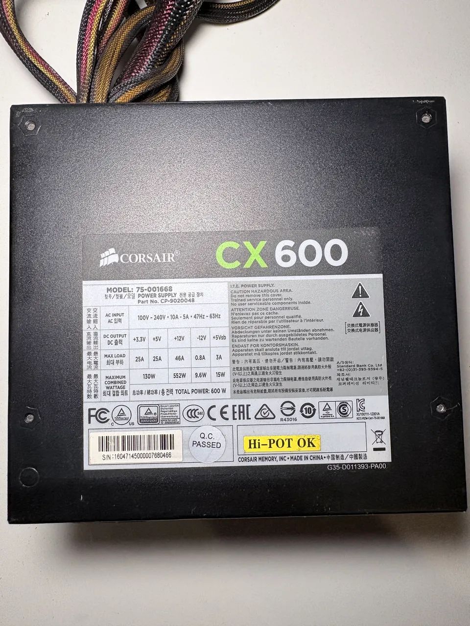 Fonte Corsair CX 600w - Foto 2
