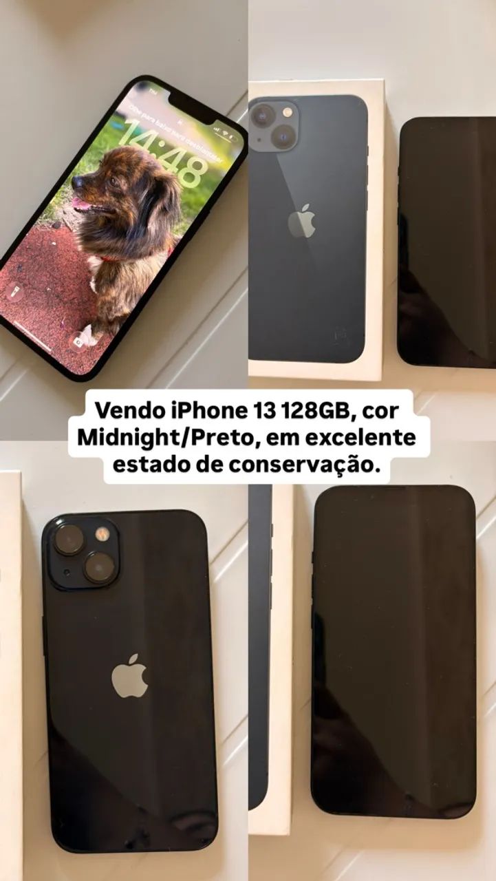 iPhone 13 128GB Midnight/Preto - Impecável  - Foto 3