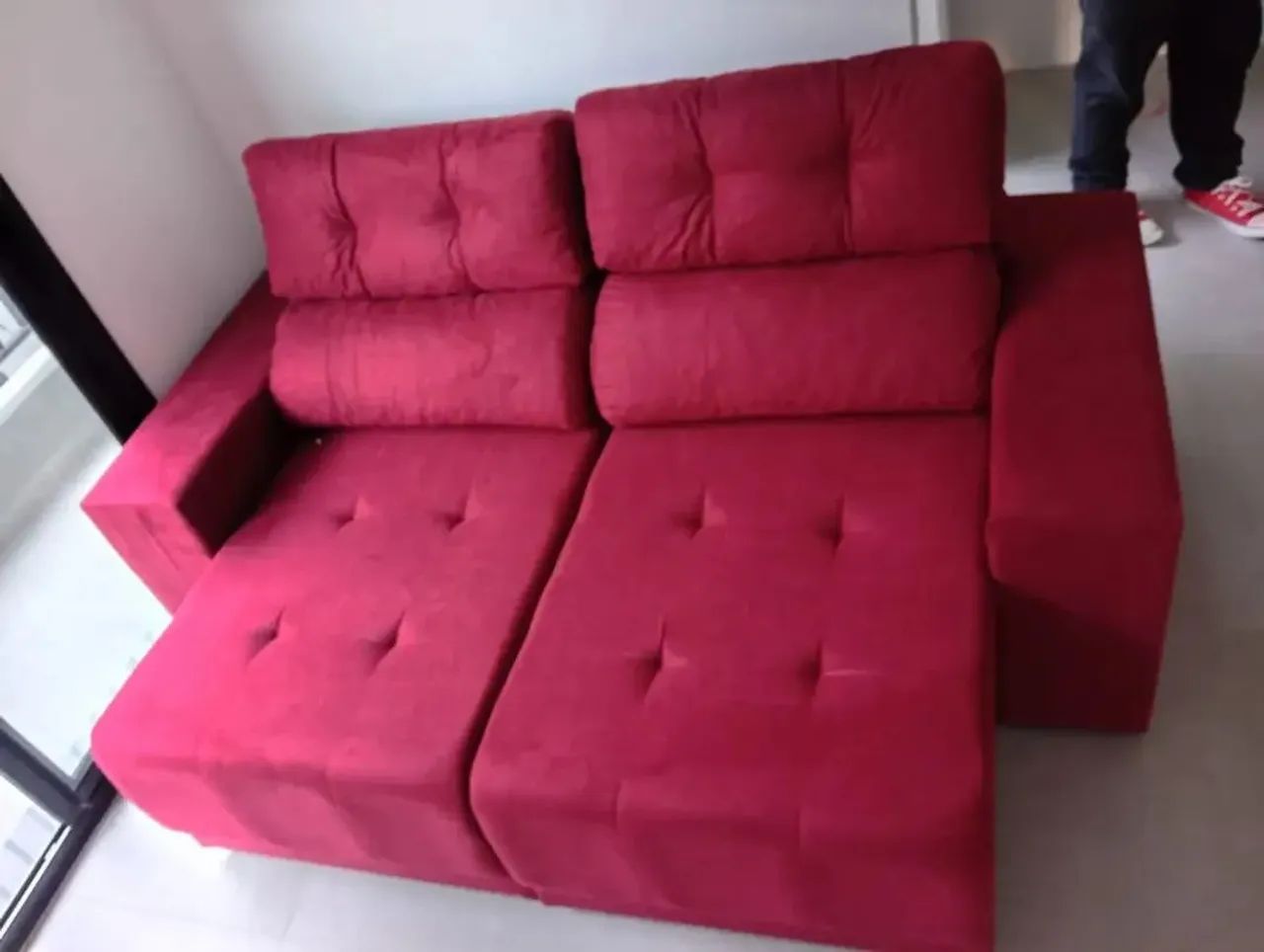 SOFA RETRATIL RECLINÁVEL 2MT NOVO DE FABRICA  - Foto 2