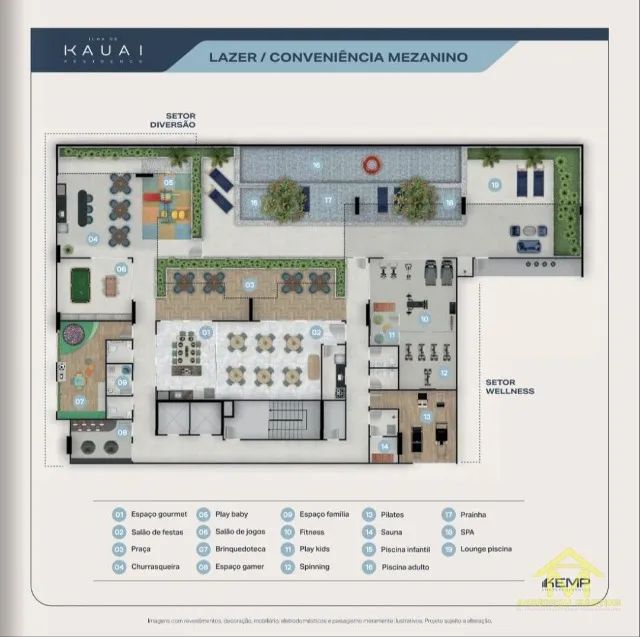  Apartamento moderno com excelente aproveitamento: Ilha de Kauai com 2 quartos - Foto 2