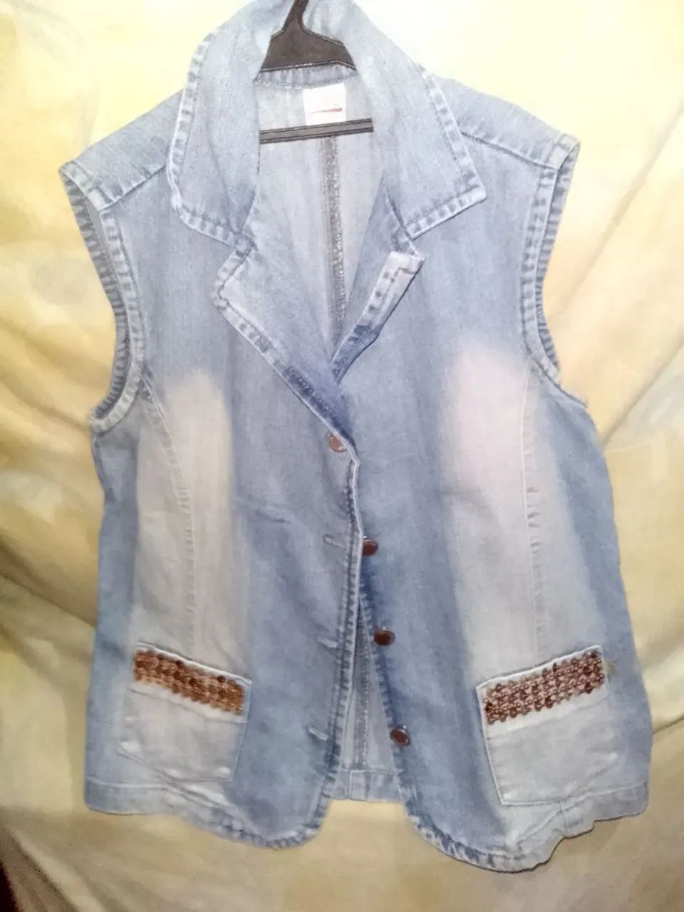 COLETE JEANS FEM. N°40 (RECORTE) - Foto 3