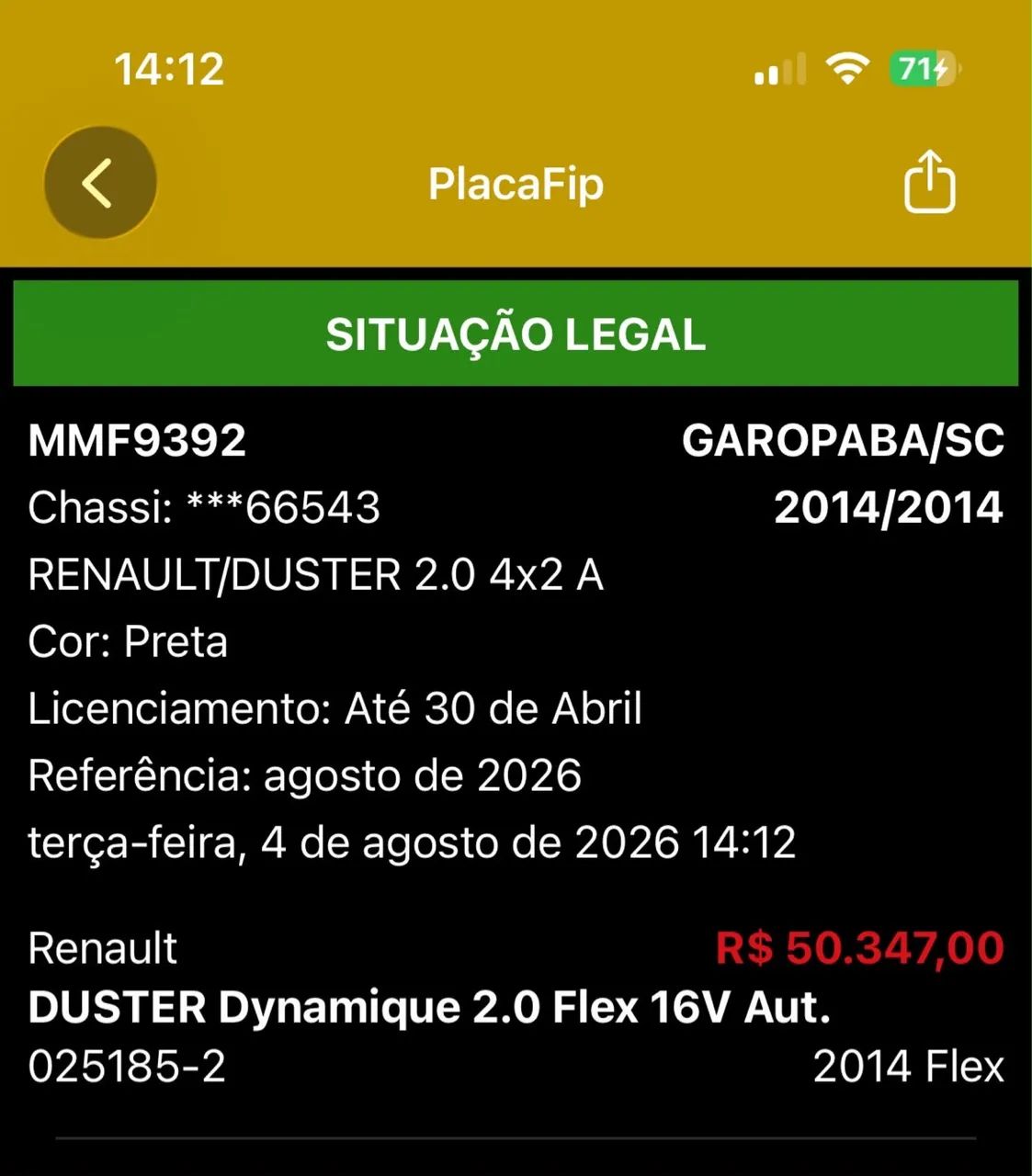 Renault Duster Dynamique 2.0 Hi-flex 16V Aut. 2014 - Foto 5