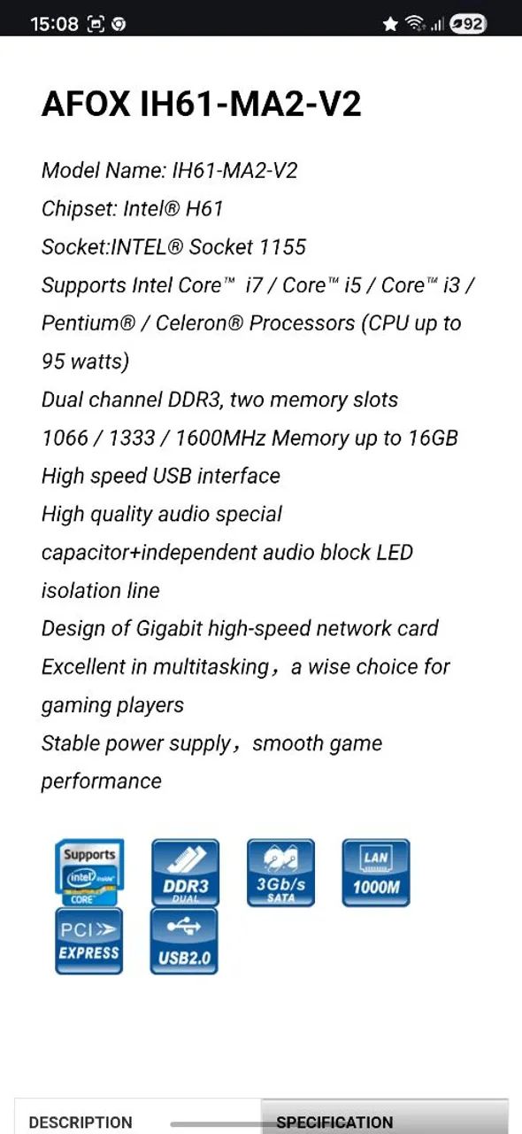 Placa mãe + Processador +memória  - Foto 3