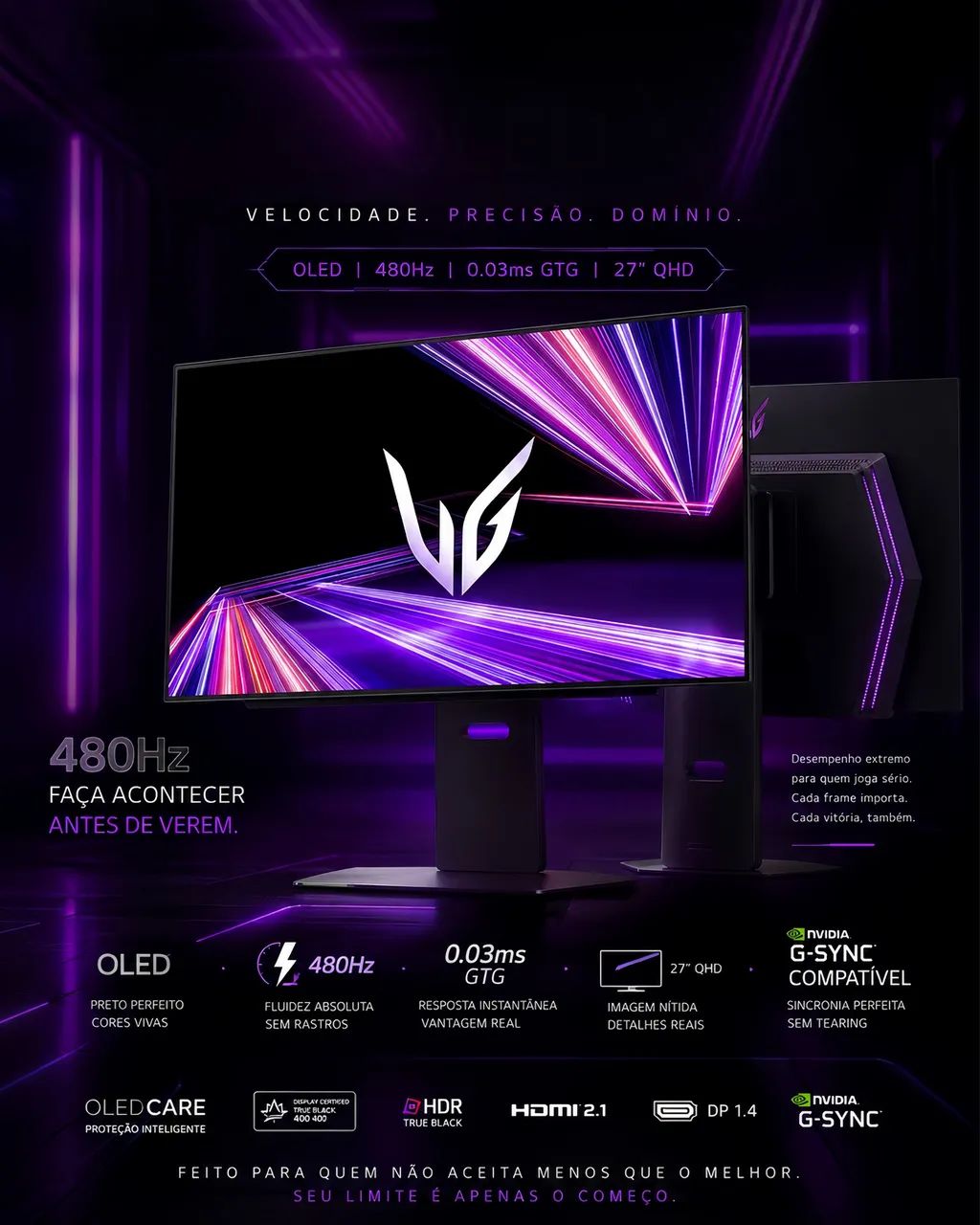 Monitor OLED - 480Hz 