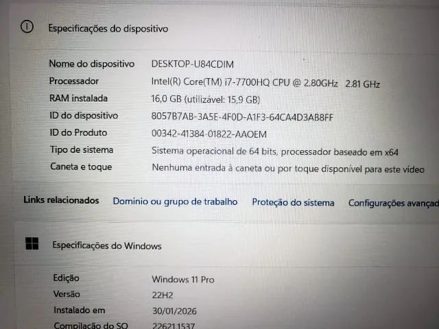Notebook Gamer Acer Nitro 5 | i7 | 16GB Ram | 1T | Placa De Video GTX 4GB | Aceito Cartão! - Foto 2