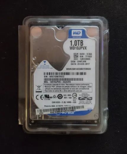 HD 1 tera para Notebooks