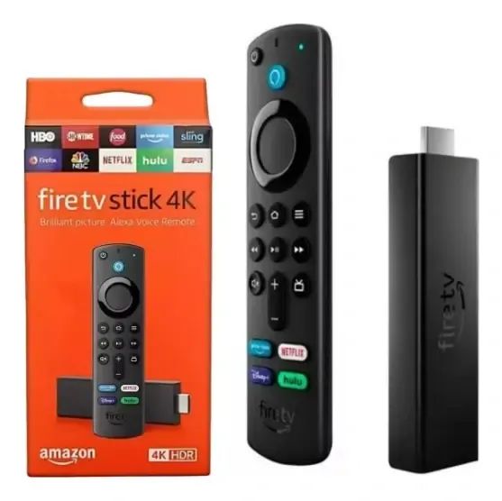 Amazon Fire TV Stick 4K com Controle por Voz Alexa - Completo na Caixa