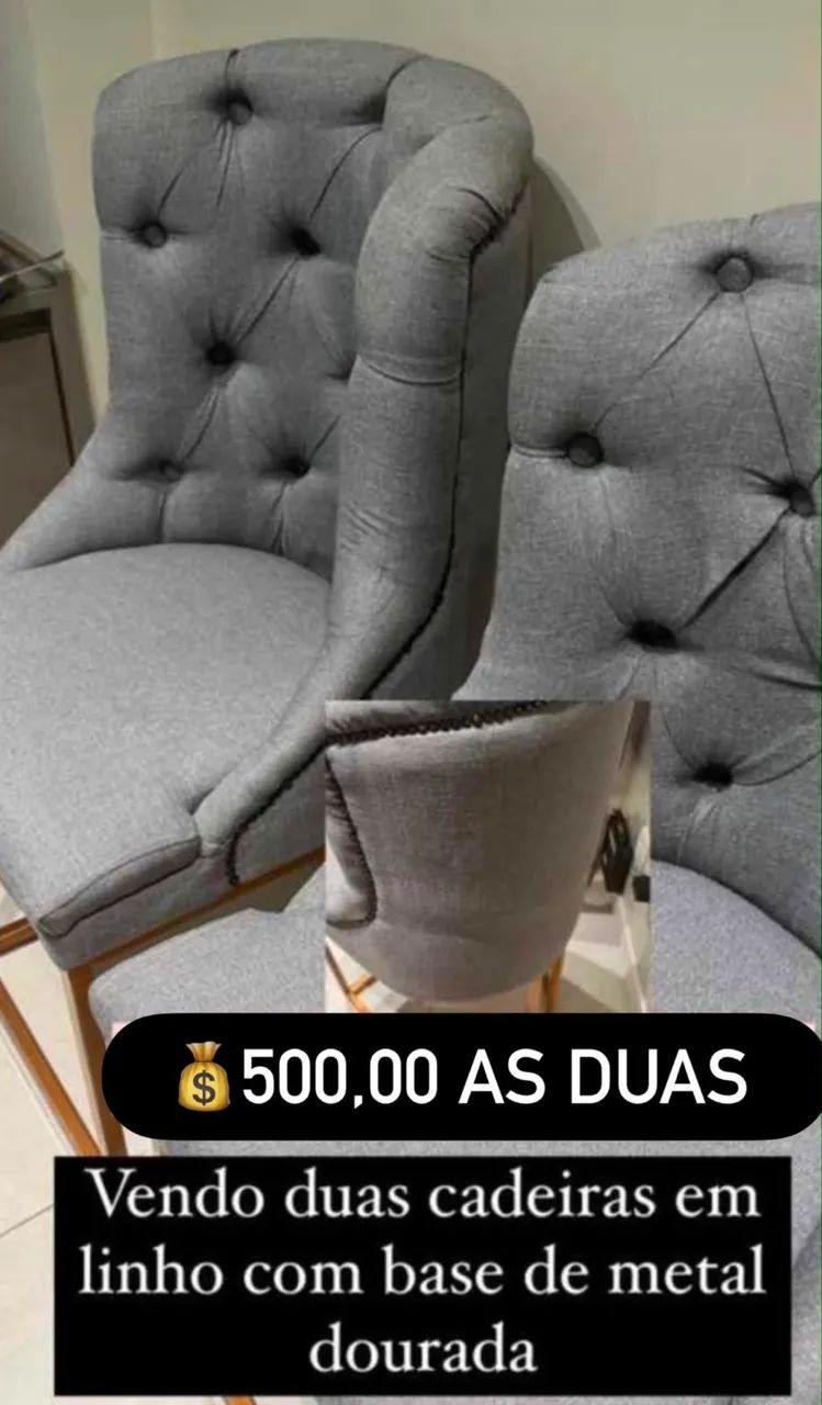 Cadeiras em linho 
