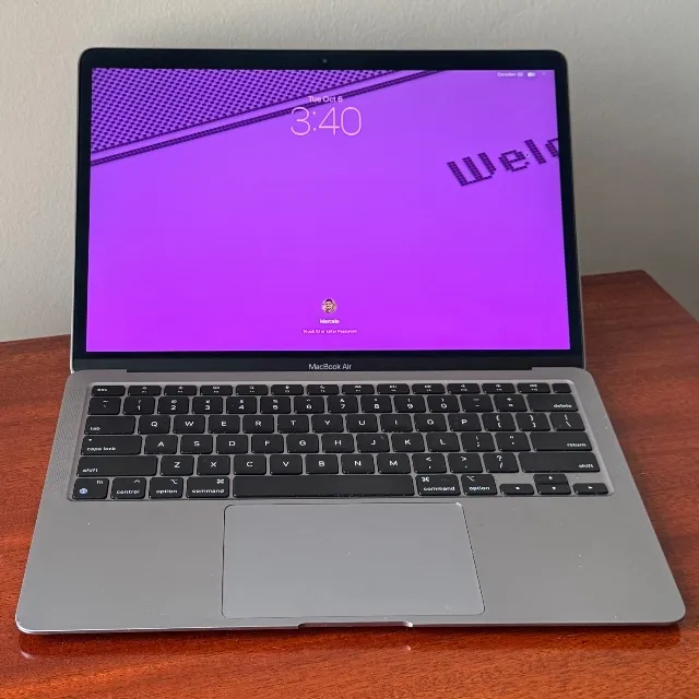 Macbook Air M1 2020 8gb / 256gb Space Gray, Bateria 100% é