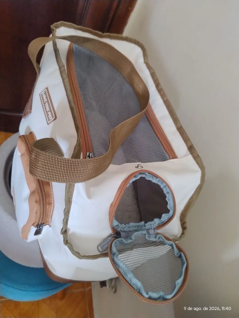 Bolsa transporte para cães pequenos  - Foto 6