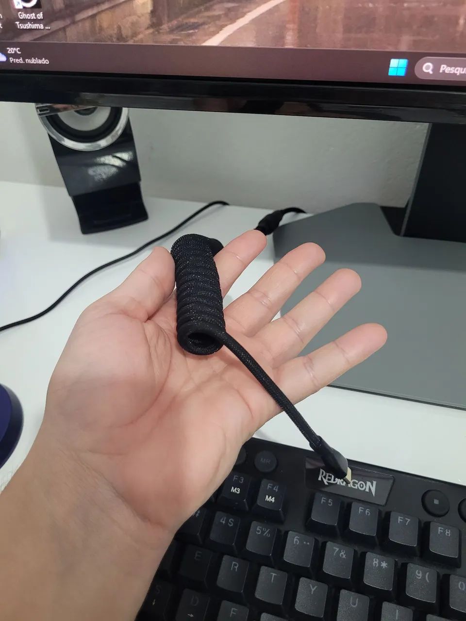 Só hoje!! Teclado Low Profile TKL Redragon Horus - Foto 2